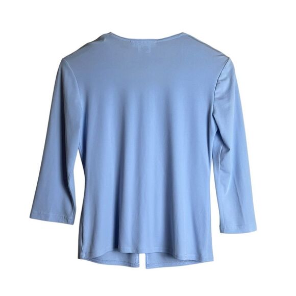 Tradition blue embellished blouse. Size small - Picture 7 of 8